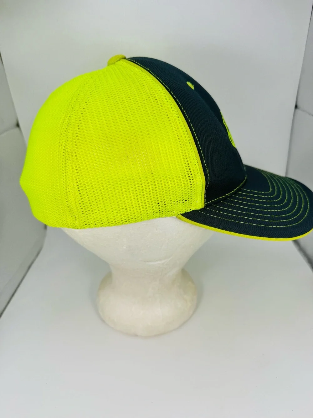 Union Pacific Railroad Hat Cap Gray Yellow Fitted L/XL Pacific Headwear Pro